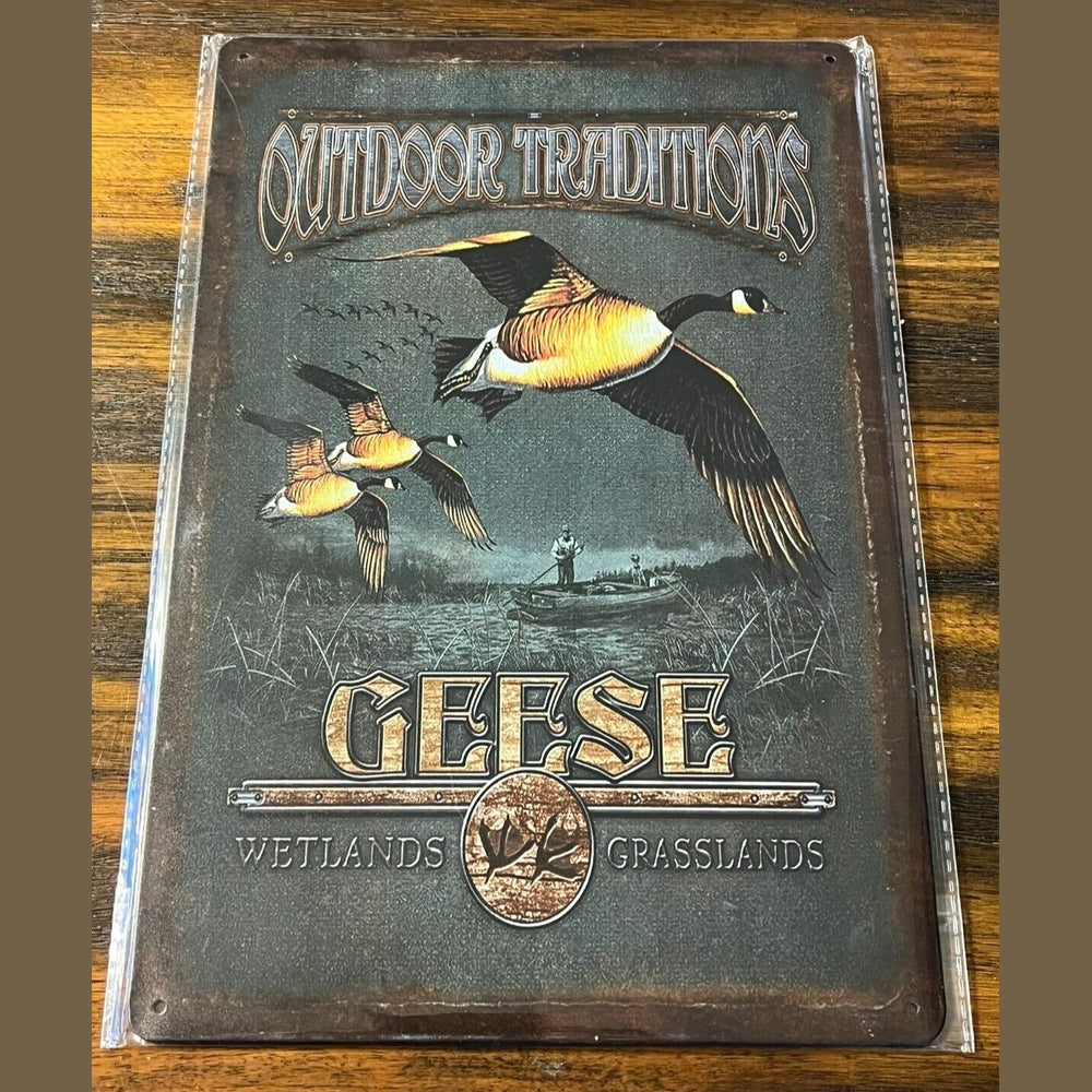 Outdoor Traditions "Geese" Rustic Novelty Metal Sign 8" x 12" NEW! Home & Garden:Home Décor:Plaques & Signs Style Your Walls